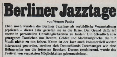 berliner jazztage