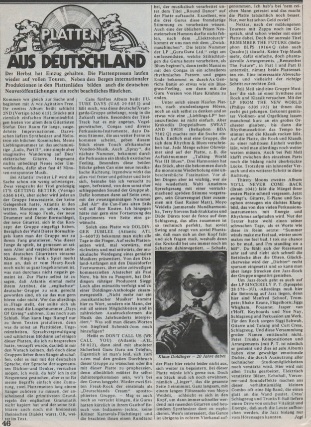 platten aus deutschland