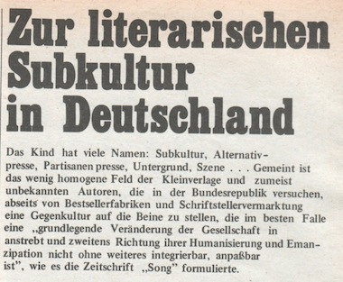 literarische subkultur