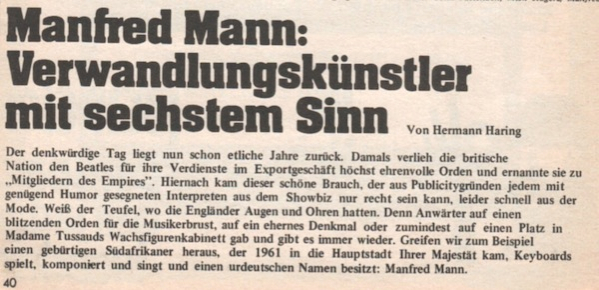 manfred mann