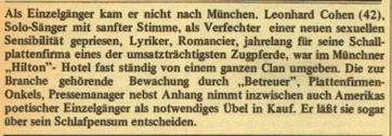 leonard cohen