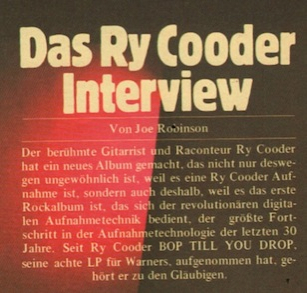 ry cooder