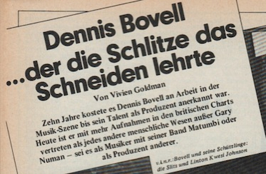 dennis bovell