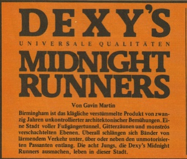 dexis midnight runners
