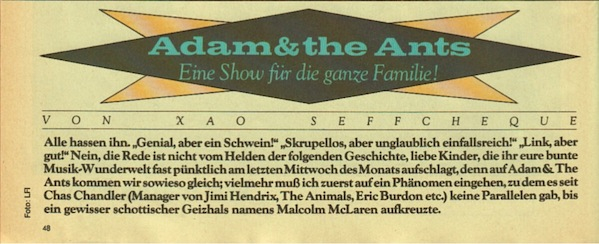 adam and the ants