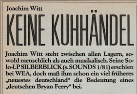 joachim witt