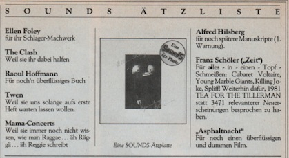 sounds aetzliste