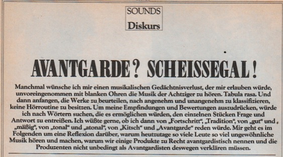 sounds diskurs