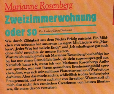 marianne rosenberg