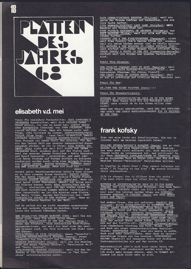 platten des jahres 1