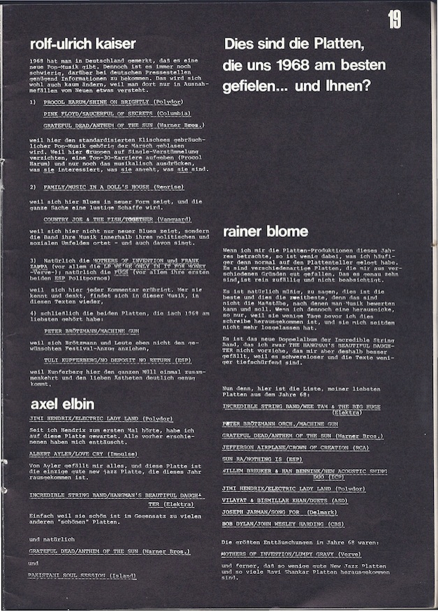 platten des jahres 2