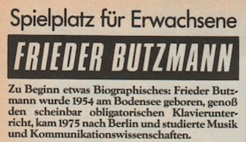 frieder butzmann