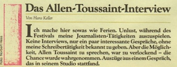 allen touissant
