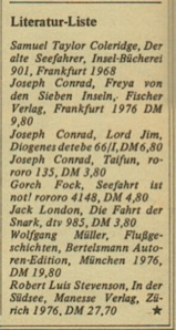 literatur liste
